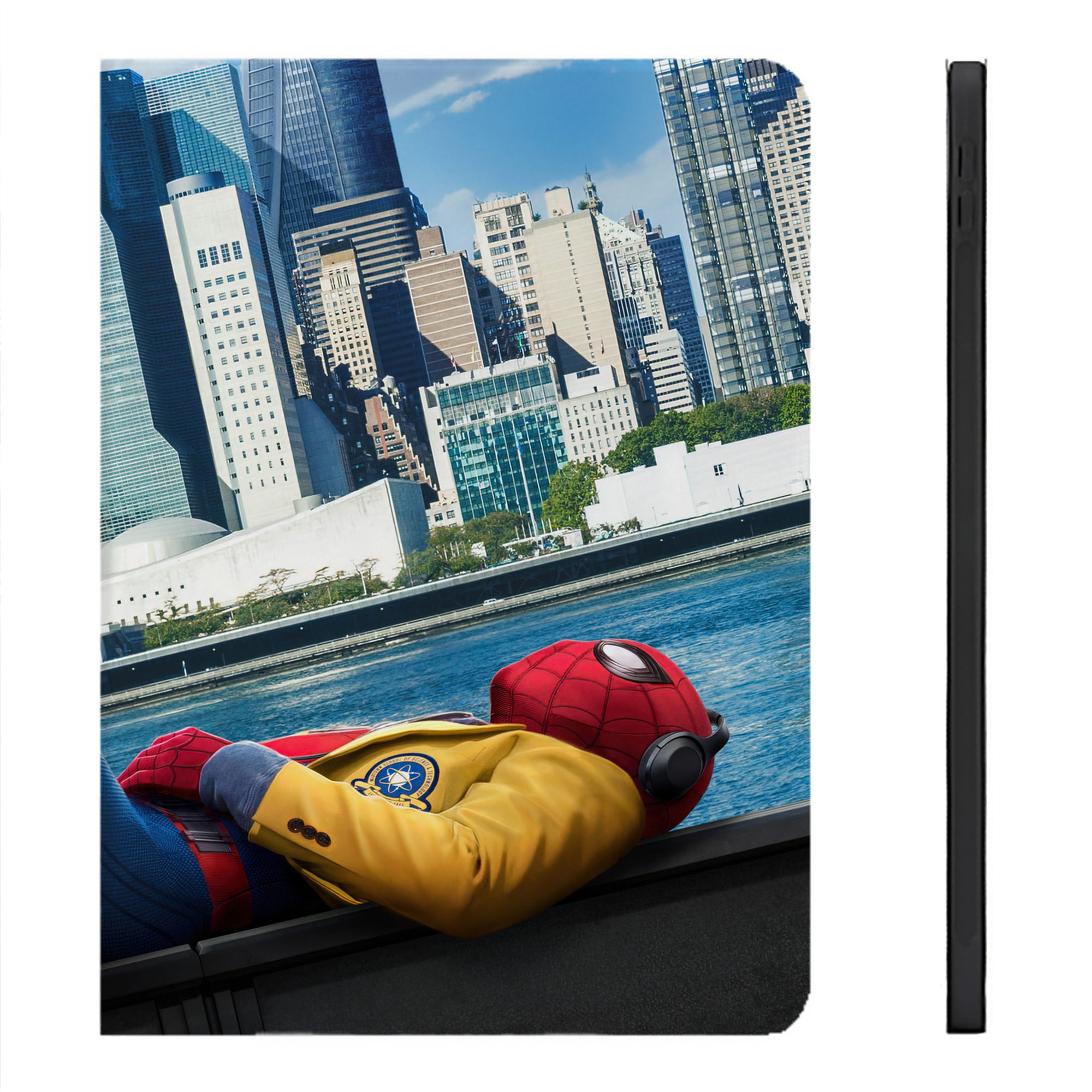 （画像用） Spider Man スパイダーマン IPadケース ペンホルダー付き ブックスタイルデザイン